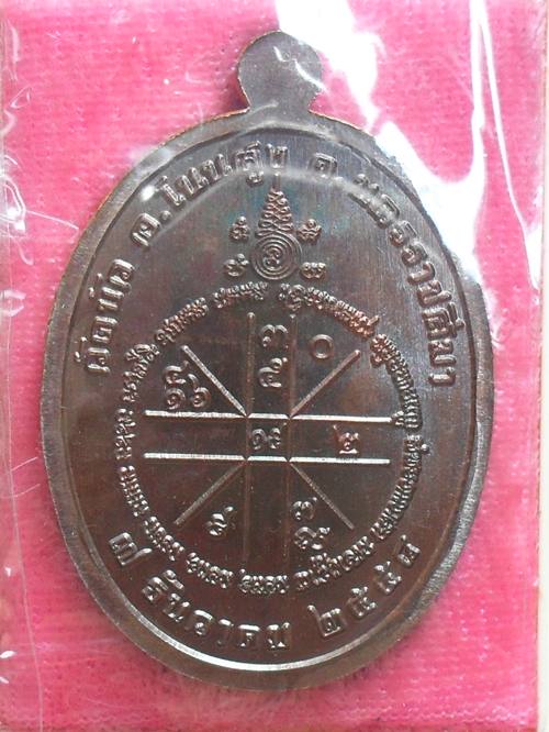 เหรียญเจริญพร๘๘ หลวงปู่อินทร์ วัดบัวโนนสูง นครราชสีมา เนื้อทองแดงมันปู หมายเลข ๑๘๘๑ พร้อมกล่องเดิม