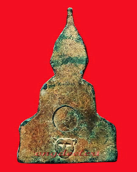 พระท่ากระดาน วัดถ้ำเสือ จ.กาญจนบุรี สร้างจากตะกั่วสนิมแดงกรุศรีสวัสดิ์