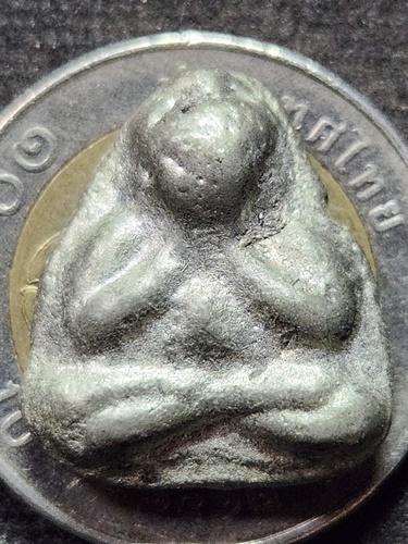 วัดเชิงท่า ลพบุรี  พระปิดตา หลวงพ่อถม หลังโค๊ต ถม เนื้อชินตะกั่ว