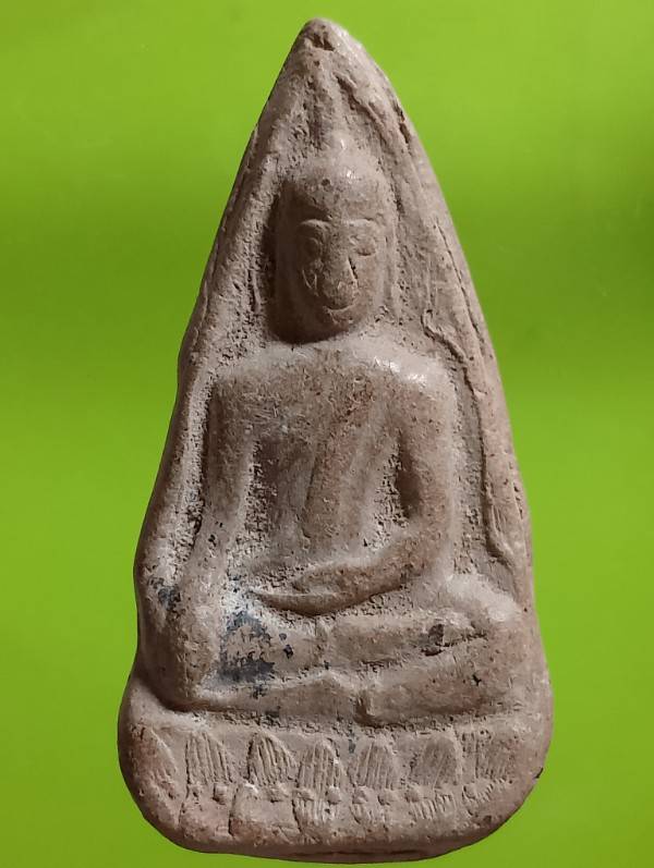 พระพิมพ์ท่ามะปรางค์ เนื้อดินปั้มพุทธ หลวงพ่อทวี วัดโรงช้าง พิจิตร 