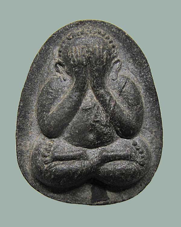 ปี 2521-2523 พระปิดตา พิมพ์เล็ก หลังยันต์สุกิตติมา รุ่น 3 ไตรมาส หลวงปู่โต๊ะ เนื้อผงใบลาน