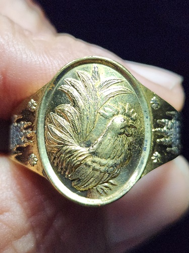 วัดถ้ำพรหมสวัสดิ์ ลพบุรี แหวนไก่ หลวงปู่สรวง รุ่นแรก 2555 ตอกโค๊ด