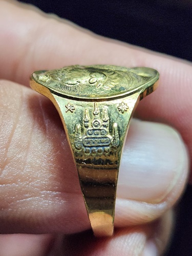 วัดถ้ำพรหมสวัสดิ์ ลพบุรี แหวนไก่ หลวงปู่สรวง รุ่นแรก 2555 ตอกโค๊ด