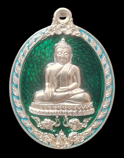 เคาะแรกแดง.. เหรียญ ลพ.สำเร็จศักดิ์สิทธิ์..อัลปาก้าลงยาเขียว # ๕๒๕..วัดหนองสะเดา จ.สระบุรี