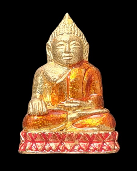 เคาะแรกแดง..กริ่งเล็ก ลพ.สำเร็จศักดิ์สิทธิ์ ๖๔..กะไหล่ทองลงยาฐานสีแดง # ๔๐๐..วัดตลิ่งชัน จ.สระบุรี