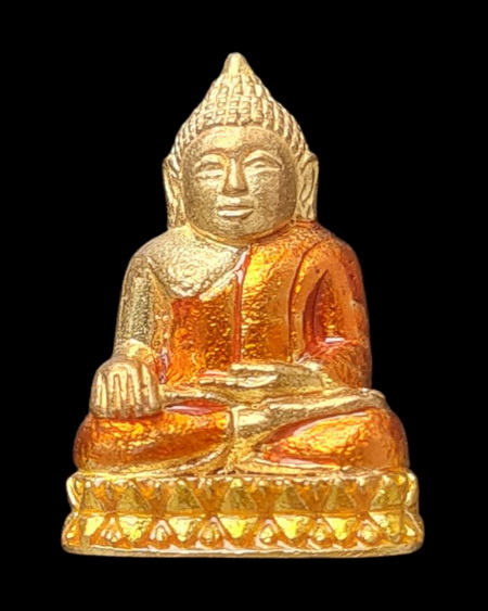 เคาะแรกแดง..กริ่งเล็ก ลพ.สำเร็จศักดิ์สิทธิ์ ๖๔..กะไหล่ทองลงยาฐานเหลือง # ๙๘๔..วัดตลิ่งชัน จ.สระบุรี