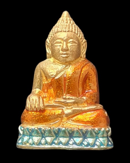 เคาะแรกแดง..กริ่งเล็ก ลพ.สำเร็จศักดิ์สิทธิ์ ๖๔..กะไหล่ทองลงยาฐานเขียว # ๕๑๒..วัดตลิ่งชัน จ.สระบุรี