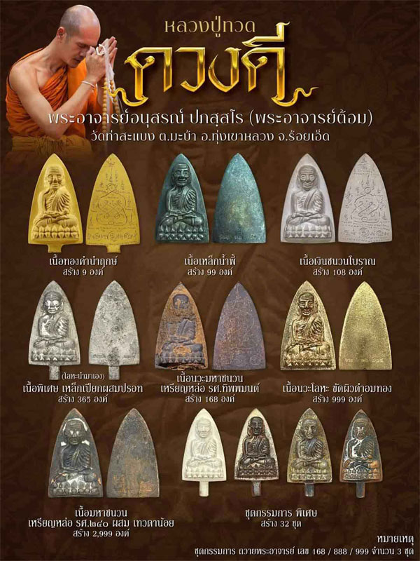 หลวงปู่ทวด ดวงดี พระอาจารย์อนุสรณ์ (ต้อม) ปภัสสโร วัดท่าสะแบง จ.ร้อยเอ็ด