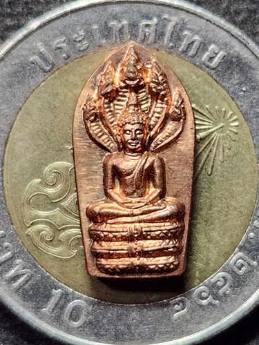 วัดถ้ำพรหมสวัสดิ์  ลพบุรี พระนาคปรก ใบมะขาม หลวงปู่สรวง วรสุทฺโธ  หลังไก่ ๘๐ ปี ตอกโค๊ด วถ