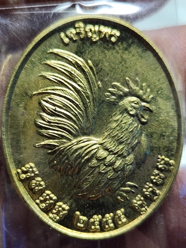 ​ วัดถ้ำพรหมสวัสดิ์ จ.ลพบุรี เหรียญไก่เจริญพร​ หลวงปู่สรวง​ วรสุทโธ ผูกพัทธสีมา 2555