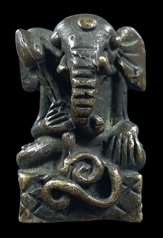 รูปหล่อพระพิฆเนศ เนื้อโลหะเก่า