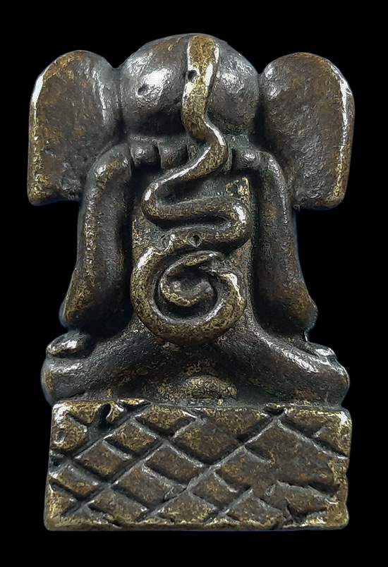 รูปหล่อพระพิฆเนศ เนื้อโลหะเก่า