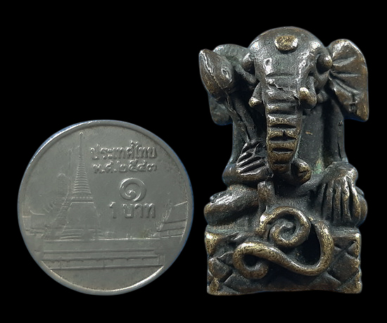 รูปหล่อพระพิฆเนศ เนื้อโลหะเก่า