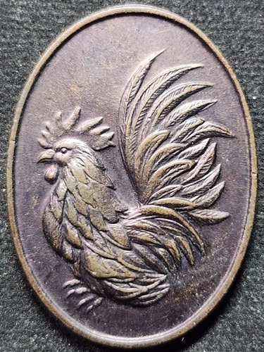 วัดถ้ำพรหมสวัสดิ์ จ.ลพบุรี เหรียญไก่ หลวงปู่สรวง ไตรมาส 2554