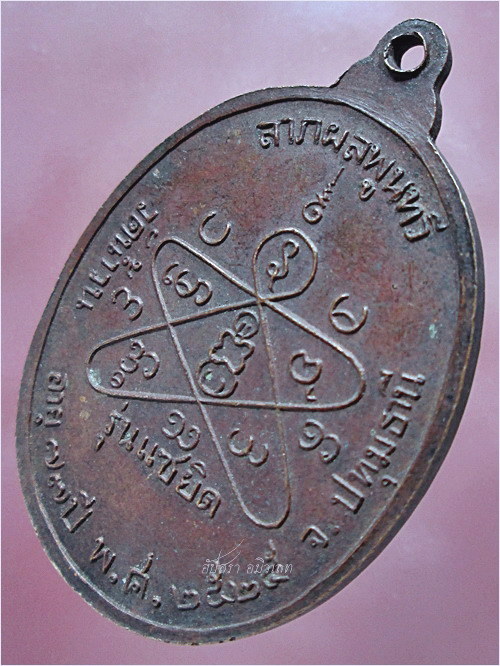 เหรียญหลวงพ่อกล้ม วัดน้ำวน จ.ปทุมธานี ปี 2525 (พร้อมส่ง ปณ.EMS/ขนส่งเอกชน)