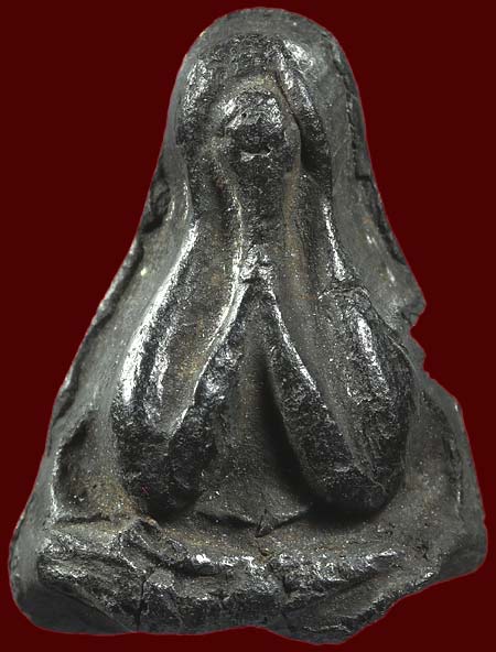 *พระปิดตา พิมพ์ชลูด เนื้อผงใบลาน หลวงปู่เหรียญ วัดหนองบัว กาญจนบุรี ปี๒๔๙๗*