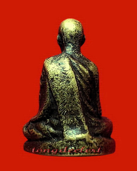 รูปหล่อหลวงพ่อสอน วัดทุ่งลาดหญ้า จ.กาญจนบุรี เนื้อทองผสมอุดกริ่ง หายาก สวยมากค่ะ