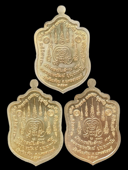 เคาะแรกแดง..พยัคฆ์เจ้าพระยา ๒๕๖๓..ทองทิพย์ลงยา ๓ เหรียญ..ล.พ.พัฒน์ วัดห้วยด้วน จ.นครสวรรค์