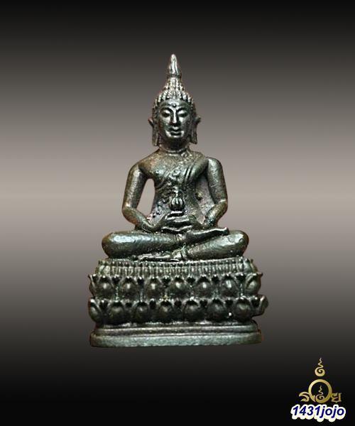 พระกริ่งพุทธสิหิงค์ วัดเวฬุราชิน เนื้อนวโลหะ ปี2518
