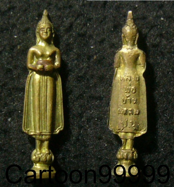 รูปหล่อจิ๋วหลวงพ่อบ้านแหลม วัดเพชรสมุทรฯ สมุทรสงครามครับ เนื้อทองระฆังครับผม