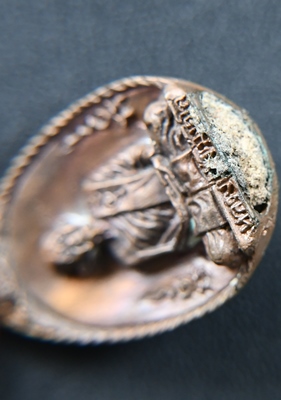 เหรียญหล่ออุดผงหลวงปู่มัง วัดเทพกุญชร