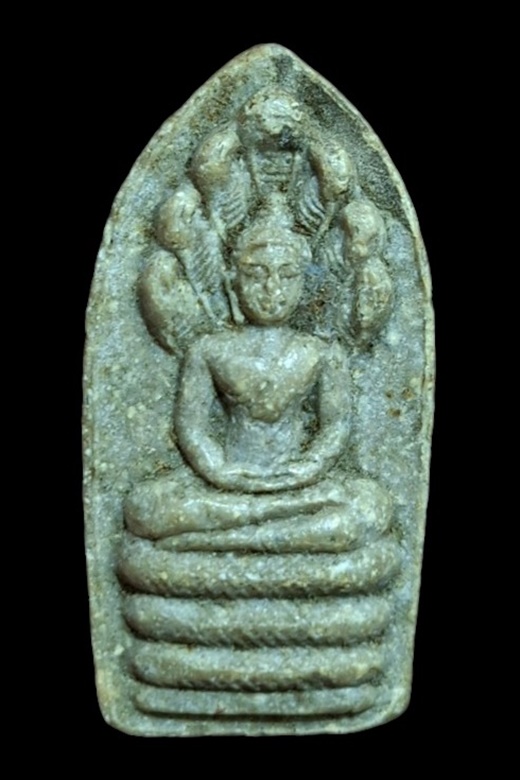 "เคาะเดียว" พระผงนาคปรก เนื้อผงน้ำมัน หลวงพ่อกวย วัดโฆสิตาราม จ.ชัยนาท