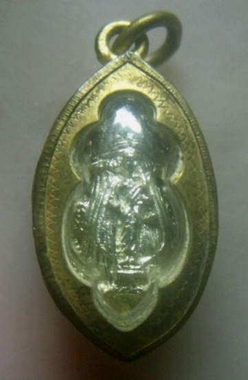 **เบาๆ**พญาต่อทองพระสังกัจายน์ พญาต่อเงินพระสิวลี เลี่ยมไมครอน สวยๆ**วัตถุมงคลแห่งโชคลาภ