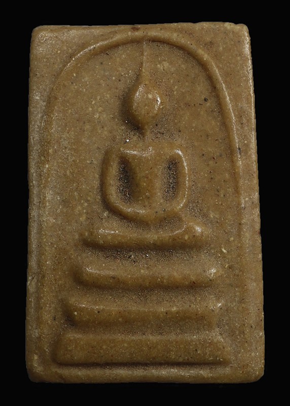 "เคาะเดียว" พระสมเด็จหลวงพ่อกวย วัดโฆสิตาราม  ชัยนาท พิมพ์ใหญ่ เนื้อผงน้ำมัน ปี 2515 + บัตรรับรอง