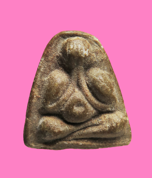 พระปิดตาเนื้อผงน้ำมันเขียว