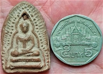 *พระพุทธชินราช ข้างขีด กรุวัดทับผึ้ง สุโขทัย เนื้อดิน*