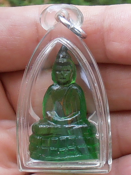 พระแก้วอาจารย์เจียง วัดเจริญสุขาราม สมุทรสงคราม ปี๒๕๐๐ รุ่นสาม