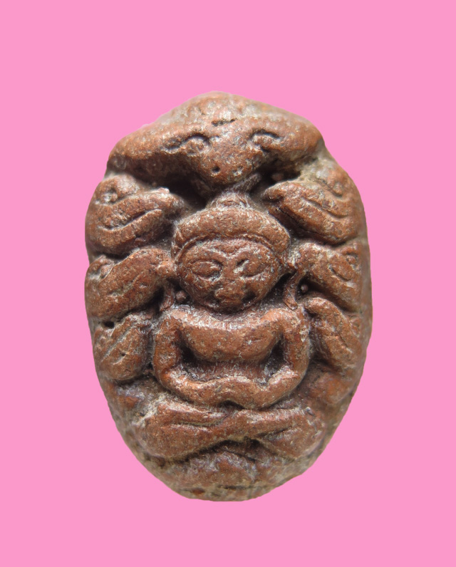 พระนาคปรก พิมพ์จั๊กจั่น หลวงพ่อปี วัดวิหารแดง (สภาพสวย)