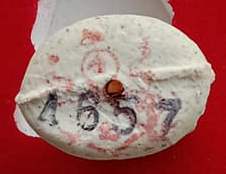 หนุมานชินะฤทธิ์รุ่นแรก หลวงปู่บัว วัดเกาะตะเคียน ปี2553เลข4657 เนื้อผงพรายบูรพา ฝังตะกรุดทองแดง+กล่อ