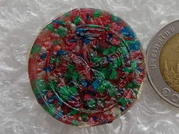 รูปเหมือนพิมพ์ล้อแม็ก เนื้อเรซิ่นผสมพลอยเสก หลวงปู่ละมัย(ลมัย) เกจิเหนือโลกอีกองค์ที่ร่วมปลุกเสกวัตถ