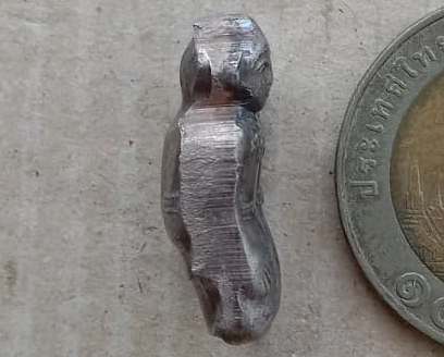 กัณหา-ชาลี หลวงปู่หลิว วัดไร่แตงทอง จ.นครปฐม ปี2536 เนื้อทองแดง พิมพ์กำไลตรง