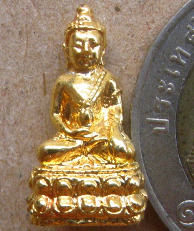  พระชัยวัฒน์ รุ่นแรก กะไหล่ทองชนวนกริ่งพรหมรังสี หลวงปู่นาม วัดน้อยชมภู่ สุพรรณบุรี ปี2553มีโค้ด+กล่