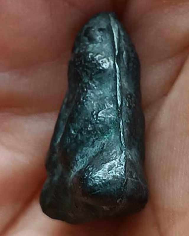 ปิดตาหลังยันต์ เนื้อเมฆพัด พระบ้านเก่าเก็บหลายสิบปีไม่ทราบเกจิ ขนาดสูง 2 ซ.ม.