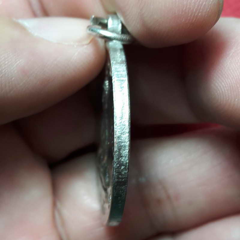 เหรียญหลวงพ่อโต วัดไทรใต้ ปี ๒๕๐๖ หลวงพ่อพรหม วัดช่องแค หลวงปู่ทิม วัดช้างให้ปลุกเสก (เคาะเดียวแดง)