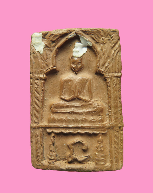 พระปางปฐมเทศนา ฐานยันต์ นะ หลวงพ่อกวย วัดโฆสิตาราม