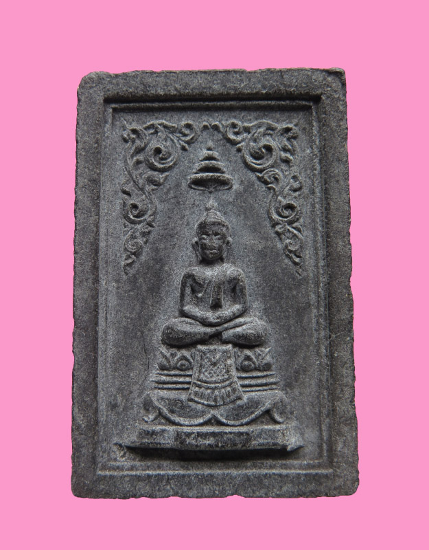 พระพุทธ มีฉัตร เนือผงใบลาน สวย