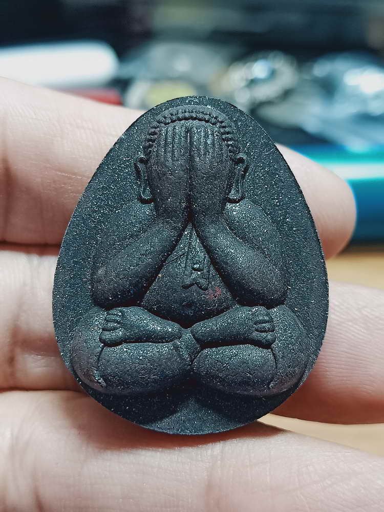 4-318 พระปิดตาจัมโบ้ 2 หลวงปู่หมุน ฐิตสีโล วัดบ้านจาน จ.ศรีสะเกษ 2565 เลข 1759 กล่องเดิม