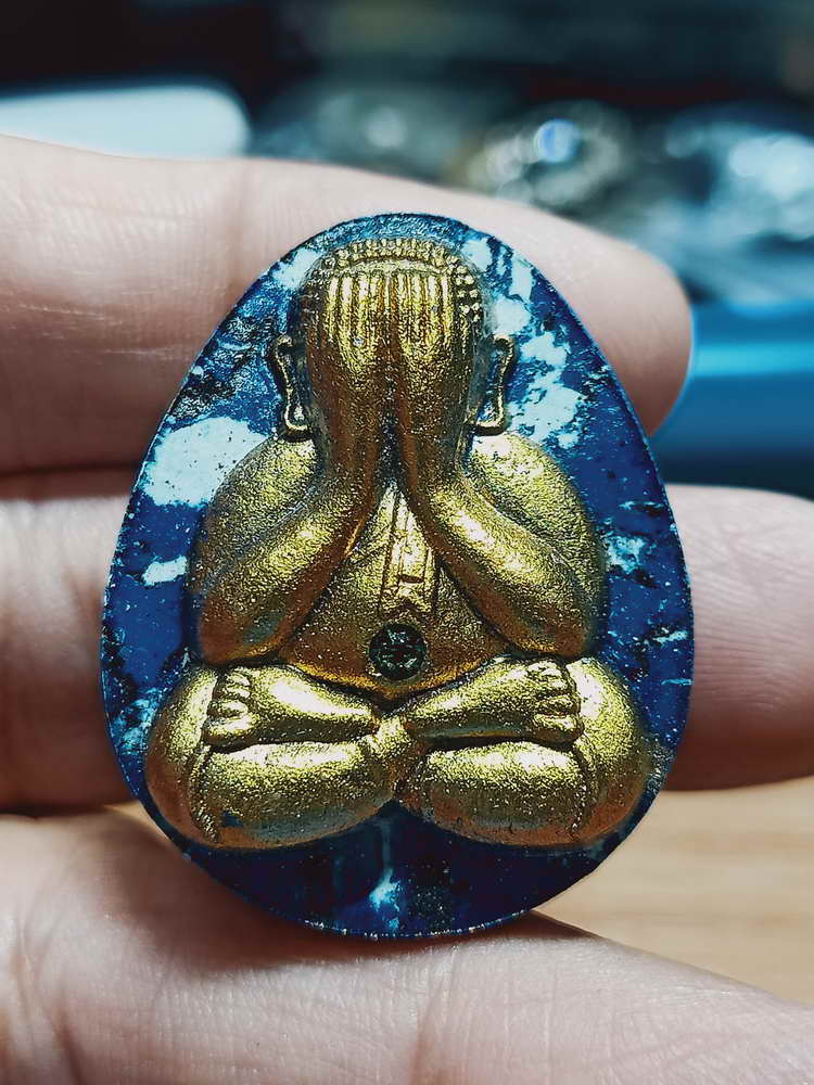 4-317 พระปิดตาจัมโบ้ 2 หลวงปู่หมุน ฐิตสีโล วัดบ้านจาน จ.ศรีสะเกษ 2565 เลข 56 กล่องเดิม