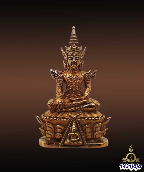 พระกริ่งนางพญาทรงเครื่อง พิมพ์เล็ก เนื้อขันลงหิน รุ่นเศรษฐีนางพญา ปี 2555 วัดนางพญา จ.พิษณุโลก