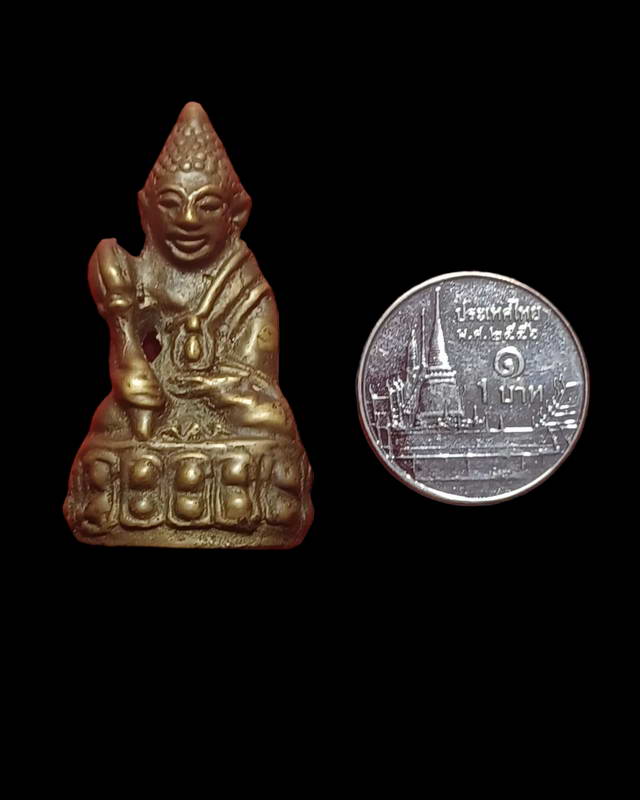 พระกริ่งถือดอกบัว พิธีวัดประสาทบุญญาวาส สามเสน กทม.ปี๒๕๐๖