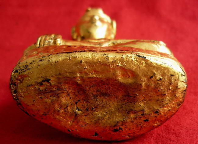 พระอุปคุตนาคปรก(พระบัวเข็ม) "พระอรหันต์ผู้จำศีลภาวนาเมืองบาดาล" เนื้อไม้เก่าลงรักปิดทอง สุดCLASSIC