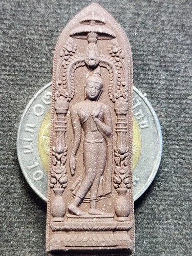 วัดน้อยชมภู่ จ.สุพรรณบุรี พระลีลา หลวงปู่นาม สาสนปโชโต 2555 เนื้อผงชานหมาก