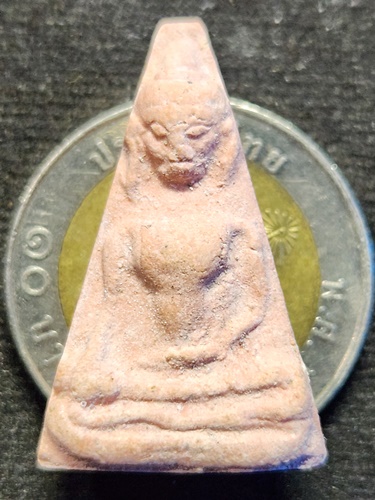 วัดดอนโพธิ์ทอง"จ.สุพรรณบุรี  พระผงสุพรรณ"หลวงพ่อฮวด ปี36 เนื้อชมพู หลังลายนิ้วมือ