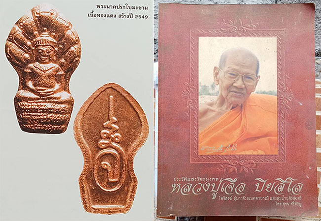 ปรกใบมะขามรุ่นแรก หลวงปู่เจือ วัดกลางบางแก้ว นครปฐม ปี 2549