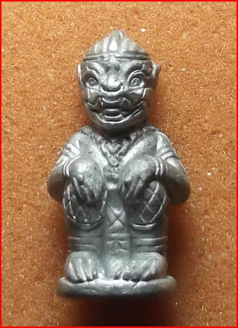 รูปหล่อลอยองค์ หนุมานจันทร์เพ็ญ รุ่นแรก เนื้อตะกั่ว หลวงพ่อพูลทรัพย์ วัดอ่างศิลา ชลบุรี ปี2552