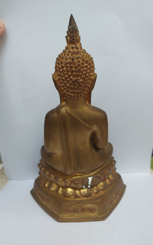 พระบูชา พระเจ้าใหญ่ องค์ตื้อ วัดปากแซง หน้าตัก 3.5 นิ้ว สูง 8 นิ้ว